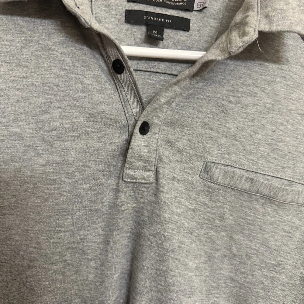 Banana Republic Classic Gray Polo Shirt